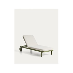 Tumbona Kionia de aluminio verde - Kave Home