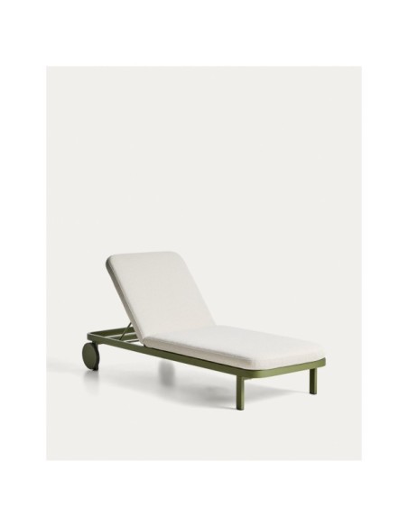Tumbona Kionia de aluminio verde - Kave Home