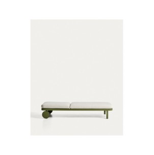 Tumbona Kionia de aluminio verde - Kave Home 2