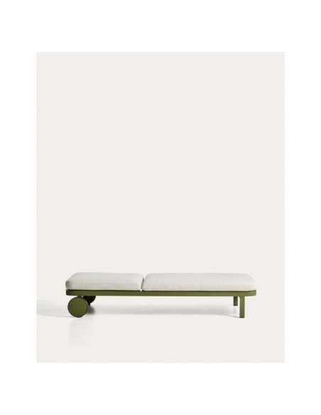 Tumbona Kionia de aluminio verde - Kave Home