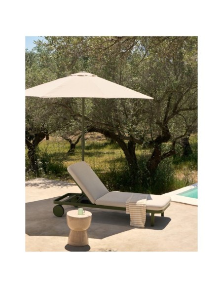 Tumbona Kionia de aluminio verde - Kave Home