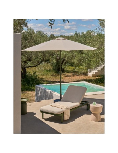 Tumbona Kionia de aluminio verde - Kave Home