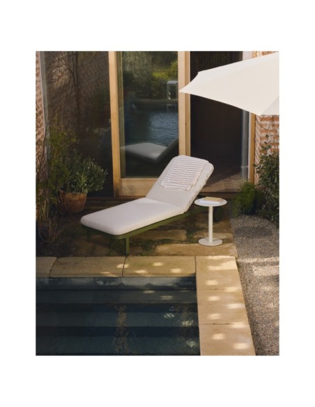 Tumbona Kionia de aluminio verde - Kave Home