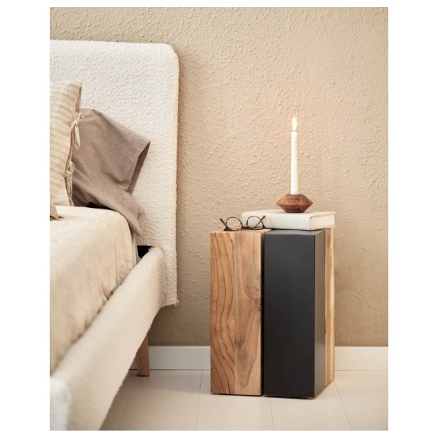 Mesa auxiliar Kwango de madera maciza...