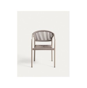 Silla apilable de exterior Livadia de aluminio topo -... 2