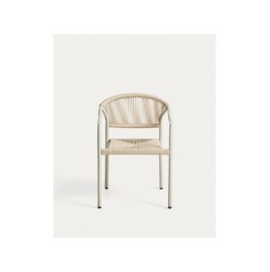 Silla apilable de exterior Livadia de aluminio crudo -... 2