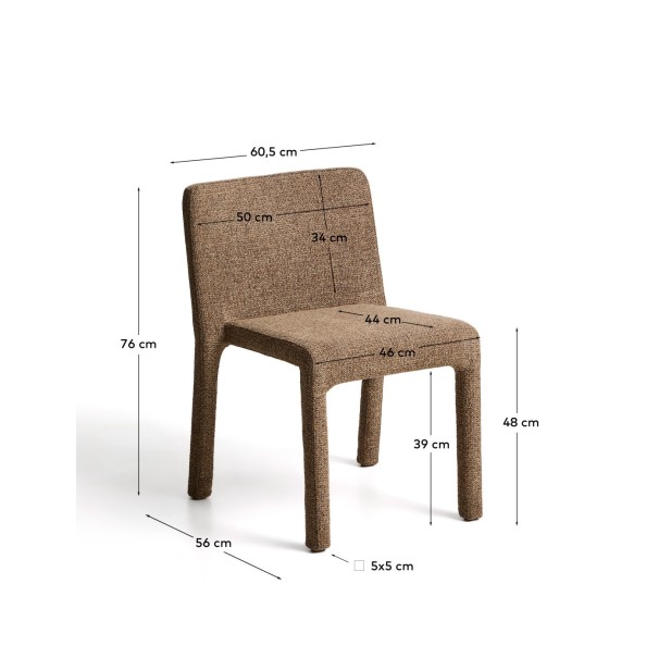 Silla apilable Loria de chenilla...
