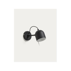 Aplique Lucilla de acero con acabado negro - Kave Home