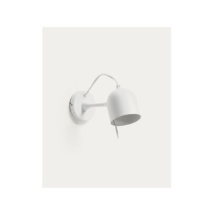 Aplique Lucilla de acero con acabado blanco - Kave Home