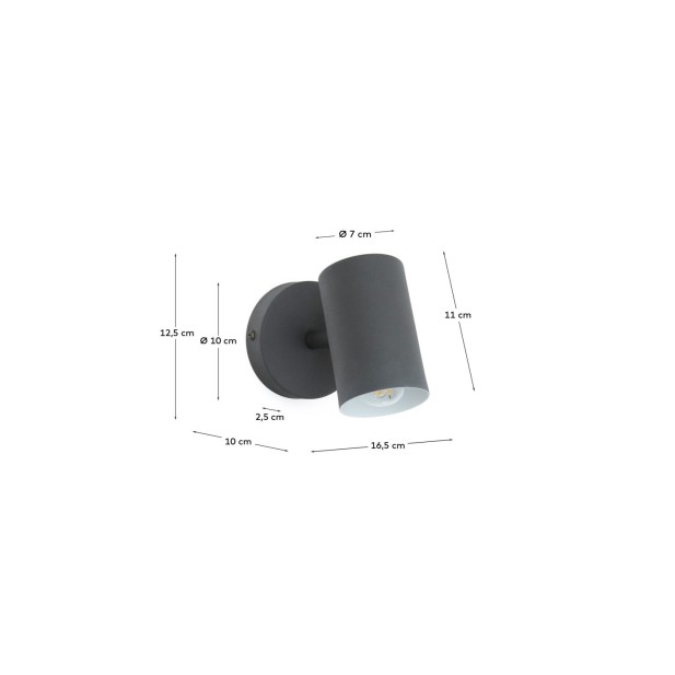 Aplique de pared Manie de metal con...