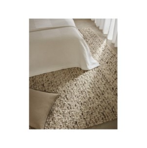 Alfombra Manilva de lana y algodón marrón 200 x 300 cm -... 2