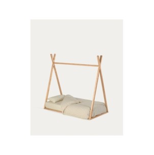 Cama tipi Maralis de madera maciza de haya con acabado...
