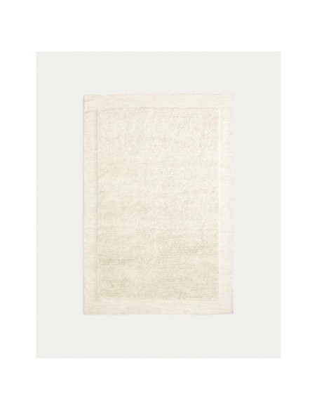 Alfombra Marely de lana blanco 160 x 230 cm - Kave Home