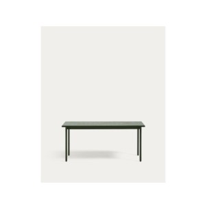 Mesa de exterior Maurina de acero galvanizado verde y...