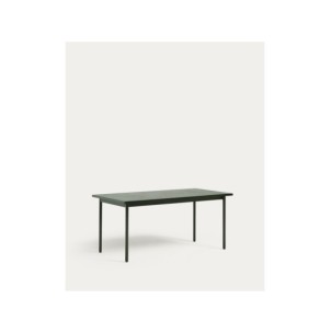 Mesa de exterior Maurina de acero galvanizado verde y... 2