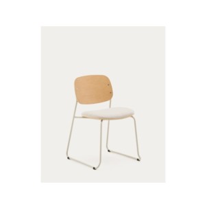 Silla apilable Meli de contrachapado de álamo con asiento...
