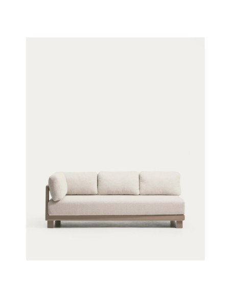 Sofá Nerano 3 plazas de aluminio topo 208 cm - Kave Home