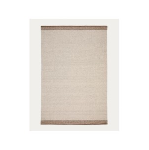 Alfombra Nifelia jacquard de lana beige 200 x 300 cm -...