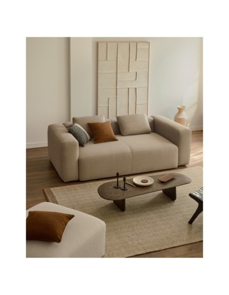 Alfombra Nifelia jacquard de lana beige 200 x 300 cm - Kave Home