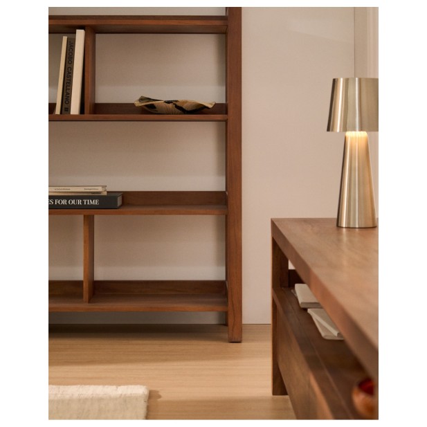 Estantería Norani de madera maciza y...