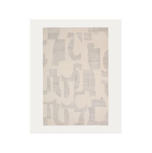 Alfombra Norela de mezcla lana jacquard gris 300 x 200 cm...