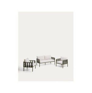 Set Omala de sofá de 2 plazas y 2 sillones con estructura...