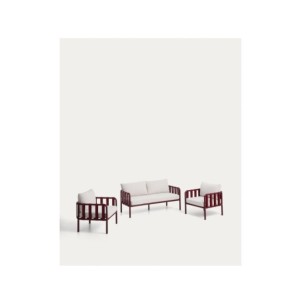 Set Omala de sofá de 2 plazas y 2 sillones de cuerda y...