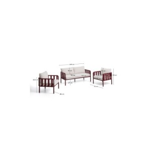 Set Omala de sofá de 2 plazas y 2 sillones de cuerda y... 2