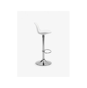 Taburete Orlando-T blanco de acero altura 60-82 cm - Kave... 2