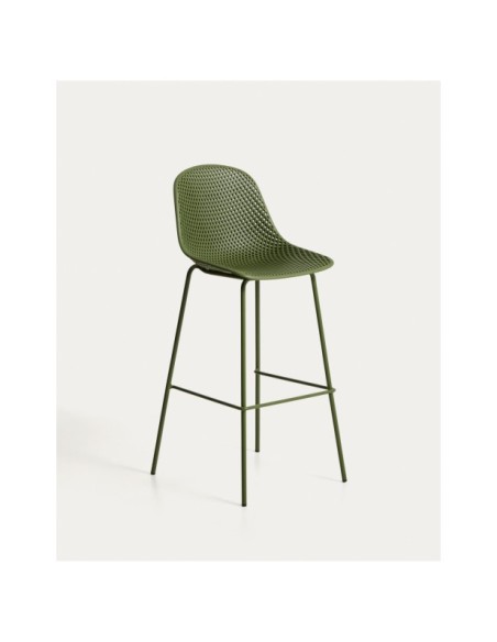Taburete exterior Quinby verde 75 cm - Kave Home