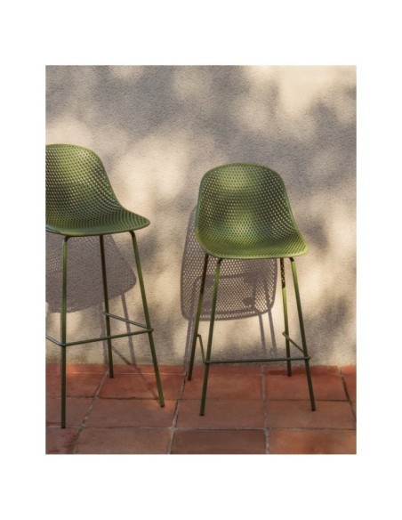 Taburete exterior Quinby verde 65 cm - Kave Home