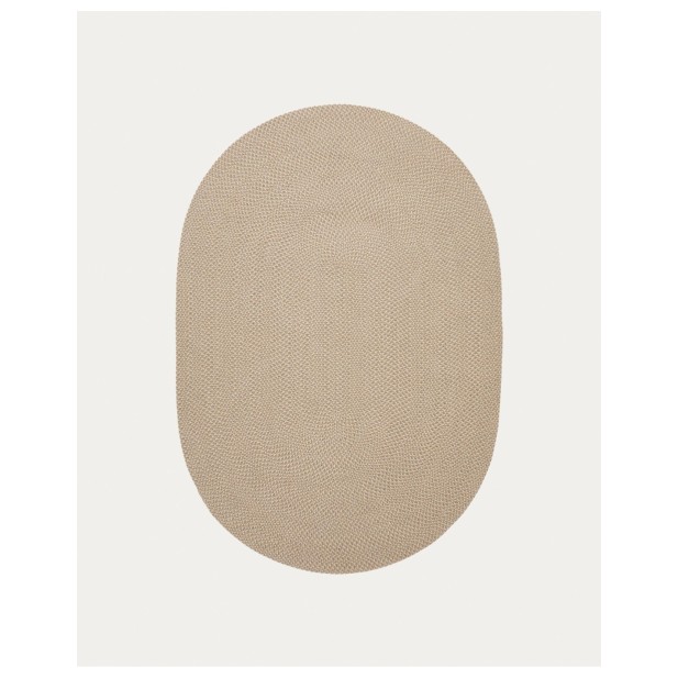 Alfombra ovalada Rodhe 100% PET beige...