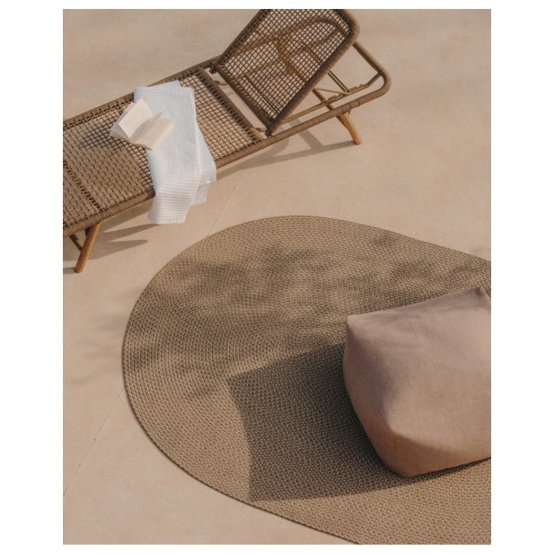Alfombra ovalada Rodhe 100% PET beige...