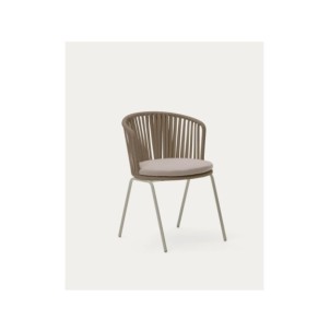 Silla exterior Saconca de cuerda y acero galvanizado...