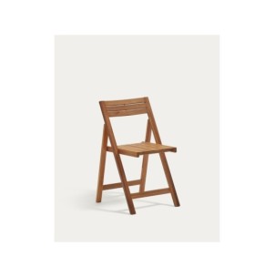 Silla plegable de exterior Sadirar de madera maciza de...