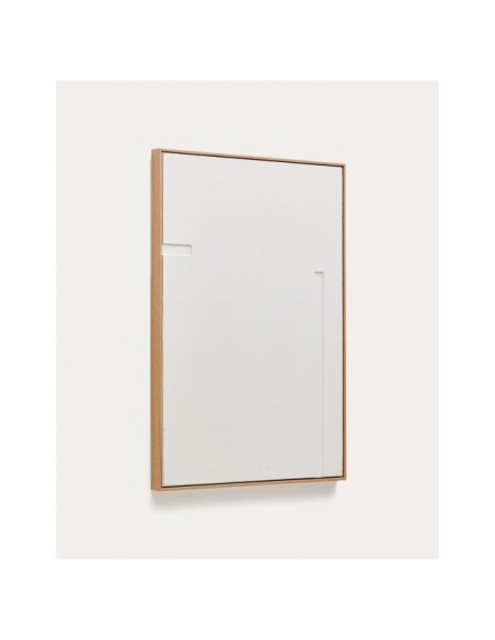 Cuadro Sefri con formas geométricas rectas blanco 60 x 90 cm - Kave Home
