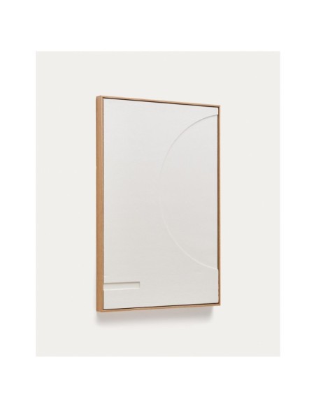 Cuadro Sefri con formas geométricas circulares blanco 60 x 90 cm - Kave Home