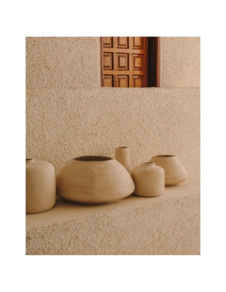 Jarrón Serina de papel maché blanco 27 cm - Kave Home