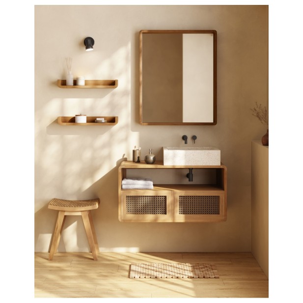 Set Shamel de 2 estantes de madera...