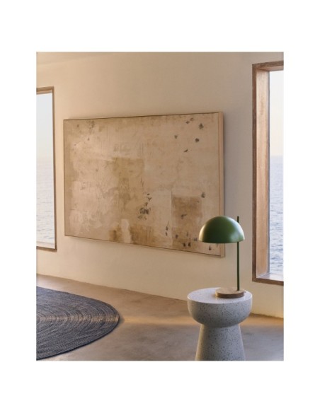 Cuadro abstracto Silpa beige oscuro 200 x 120 cm - Kave Home