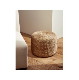 Reposapiés redondo Someina de fibras naturales Ø 40 cm -... 2