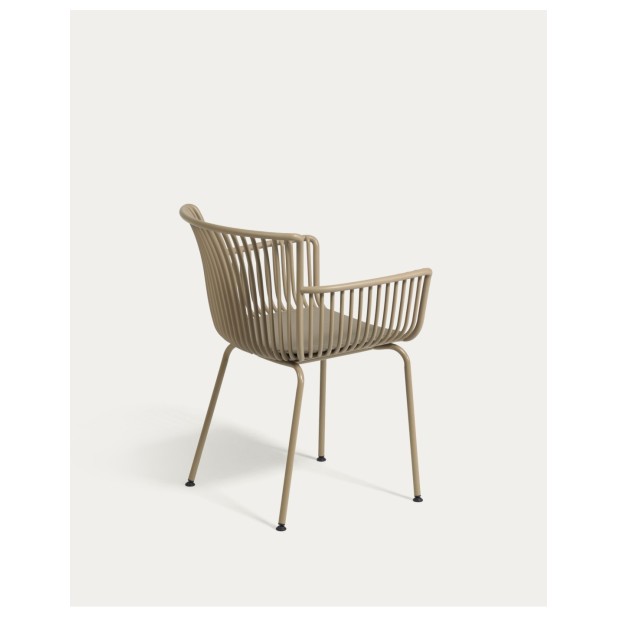 Silla de exterior Surpika beige -...
