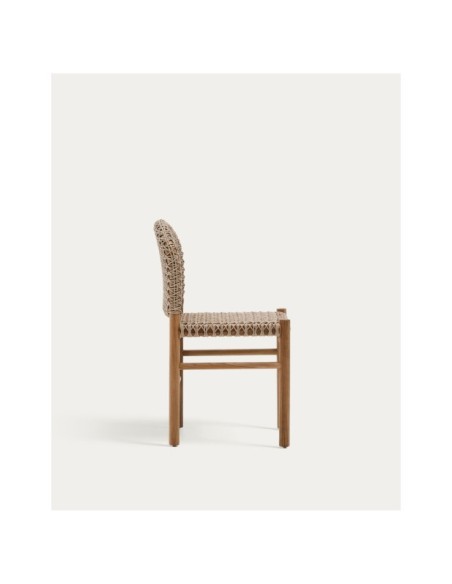 Silla de exterior Tavira de madera maciza de teca - Kave Home