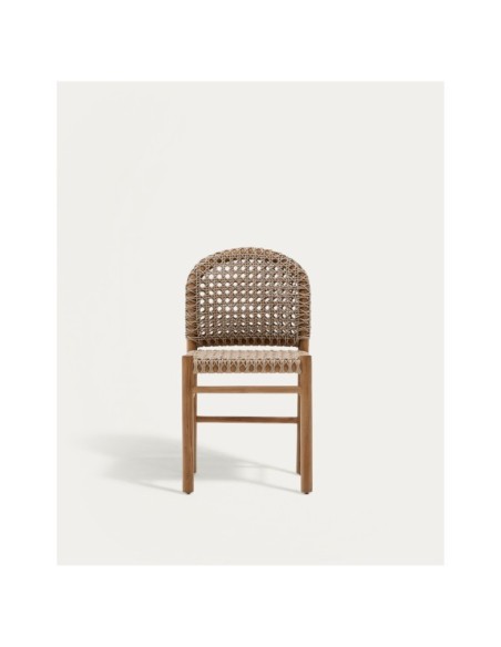 Silla de exterior Tavira de madera maciza de teca - Kave Home
