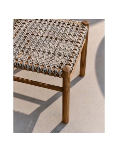 Silla de exterior Tavira de madera maciza de teca - Kave Home