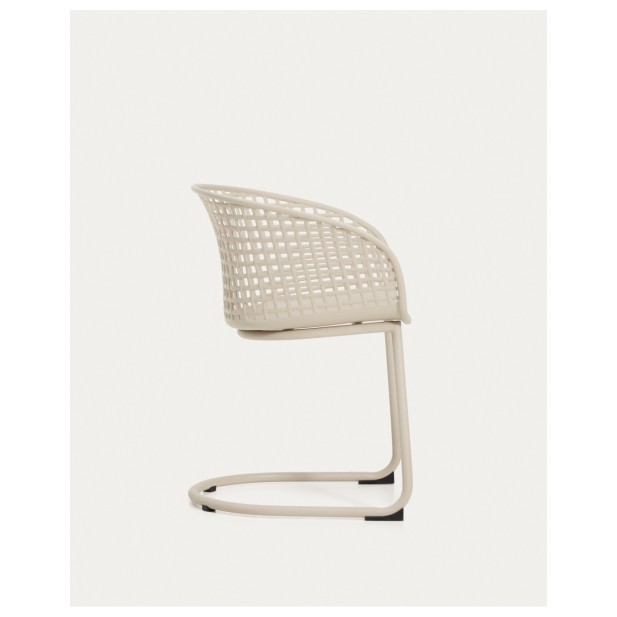 Silla de exterior Tenaro de plástico...