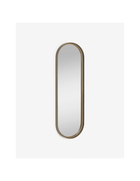 Espejo de pared Tiare metal dorado 31 x 101 cm - Kave Home