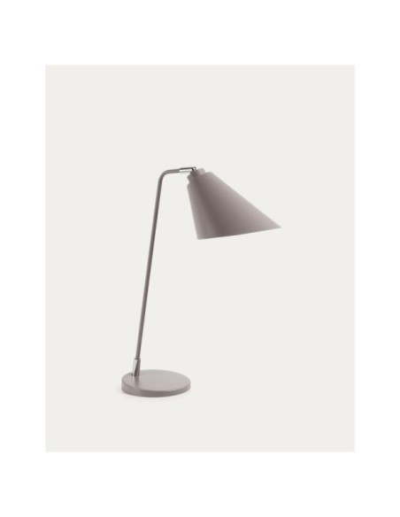 Lámpara de mesa Tipir de acero con acabado gris - Kave Home
