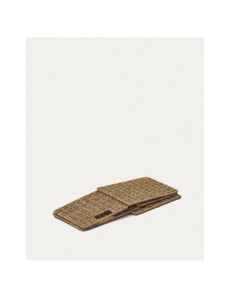 Caja plegable Tossa de fibras naturales 32 x 27 cm - Kave Home