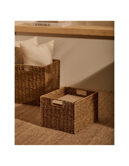 Caja plegable Tossa de fibras naturales 32 x 27 cm - Kave Home